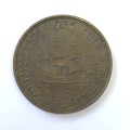 1955 SA Union half penny AU+