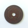 1957 Rhodesia and Nyasaland Penny red