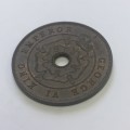 1947 Southern Rhodesia bronze penny AU+