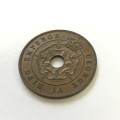 1942 Southern Rhodesia bronze penny XF