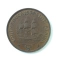 1934 SA Union Half Penny AU