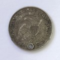 1832 USA scarce half dime 5 cent XF - holed