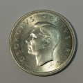 1950 South Africa five shilling crown - Uncirculated and scarce - Excellent coin