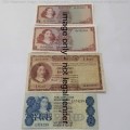 Lot of 16 different South Africa banknotes - R1 to R50
