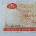 1967-1981 New Zealand 5 Dollars banknote