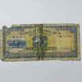 South West Africa Barclays Bank one pound banknote - 30 November 1954 - well used