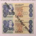 GPC de Kock 3rd issue R2 notes with 4444 in number - 2 Notes uncirculated