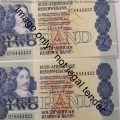 GPC de Kock 3rd issue R2 notes with 4444 in number - 2 Notes uncirculated