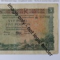MH de Kock 3rd issue 22-5-58 Afr over Eng 5 pound