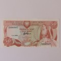 Cyprus 1989 banknote 50 cents uncirculated