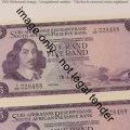 TW de Jongh Pair of R5 banknotes with consecutive numbers - Uncirculated