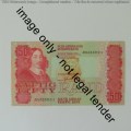 GPC de Kock 3rd issue lot of 3 uncirculated R50 banknotes with consecutive numbers