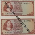 TW de Jongh lot of 3 R1 notes 1st issue consecutive numbers