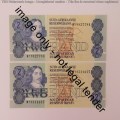 GPC de Kock replacement R2 notes WY - Lot of 6 notes