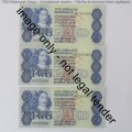 GPC de Kock lot of 10 R2 notes - 2nd issue with consecutive numbers