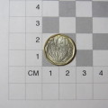 South Africa error coin 1992 Twenty cent in 2 metals