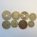 Egypt lot of 8 old coins - Some silver