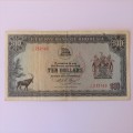 Reserve Bank of Rhodesia Ten Dollars 19 November 1975 - VF