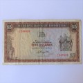 Reserve Bank of Rhodesia Five Dollars 15 May 1979 VF