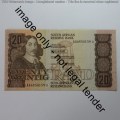 CL Stals first issue R20 banknote uncirculated with paper clip dent