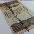 CL Stals first issue R20 banknote uncirculated with paper clip dent