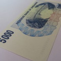 Zimbabwe Bearer cheque issued 1/2/2007 uncirculated $5000 AA0454300 ZW 77