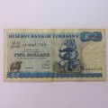 Zimbabwe 4th issue Two dollars Harare 1994 - ZW13 VG