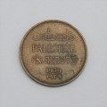 1939 Palestine One Mil XF