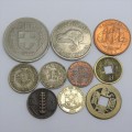Lot of 10 world coins