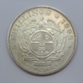 1892 South Africa ZAR Paul Kruger single shaft crown - 5 shilling - Excellent coin