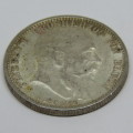 1907 German states Baden silver 2 Mark uncirculated - Bag marks - Full mint lustre