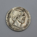 1858 Netherlands Willem 3 half gulden ex mount