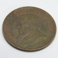 1894 South Africa ZAR Paul Kruger penny - XF+ or better not cleaned only 10769 minted