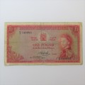 Reserve Bank of Rhodesia One Pound G9 - 19 October 1964