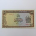 Reserve Bank of Rhodesia Five Dollars 2 October 1978 Crisp uncirculated