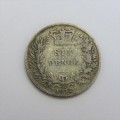1872 Great Britain sixpence - Fine