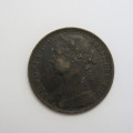 1880 Great Britain penny XF+