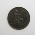 1880 Great Britain penny XF+