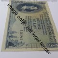 MH de Kock 4th Issue R2 banknote uncirculated with centre crease