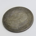 1892 ZAR single shaft Paul Kruger Crown XF+ - Excellent coin