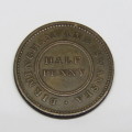 Birmingham Swansea Rose copper company Half penny token - 1811 - Excellent