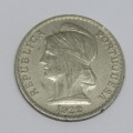 1922 Angola Nickel 50 Centavos AU
