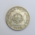 1938 Mozambique silver 10 Escudo VF+