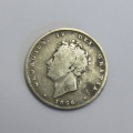 1826 Great Britain silver Shilling