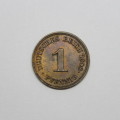 1908 J Germany Deutsches Reich 1 Pfennig - Uncirculated