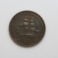 1938 South Africa half penny - XF