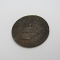 1949 South Africa penny - Very thin - Weighs 4 g