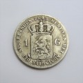 1843 Netherlands Willem 2 one Gulden