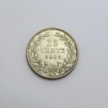 1906 Netherlands silver 25 cents - XF+