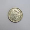 1906 Germany Deutsches Reich silver half mark AU